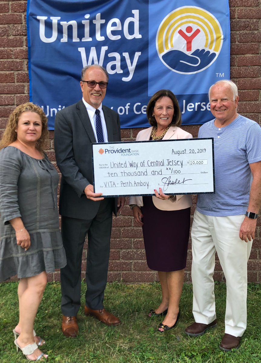 Provident Bank Foundation Grant United Way of Central Jersey